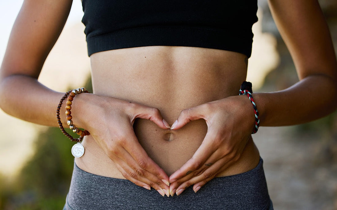 Woman's Hands On Stomach