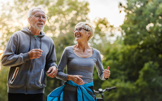 Couple over 50 staying fit and healthy